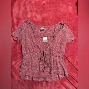 Women's Pink Knit Top